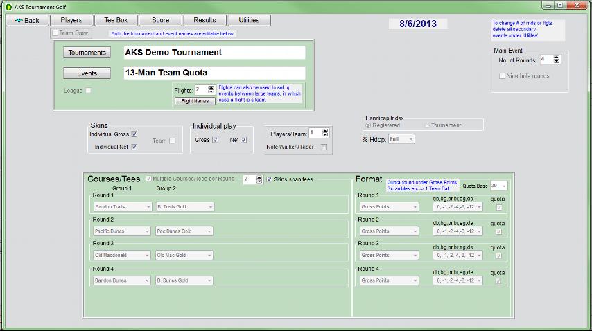 Golf Tournament Software
